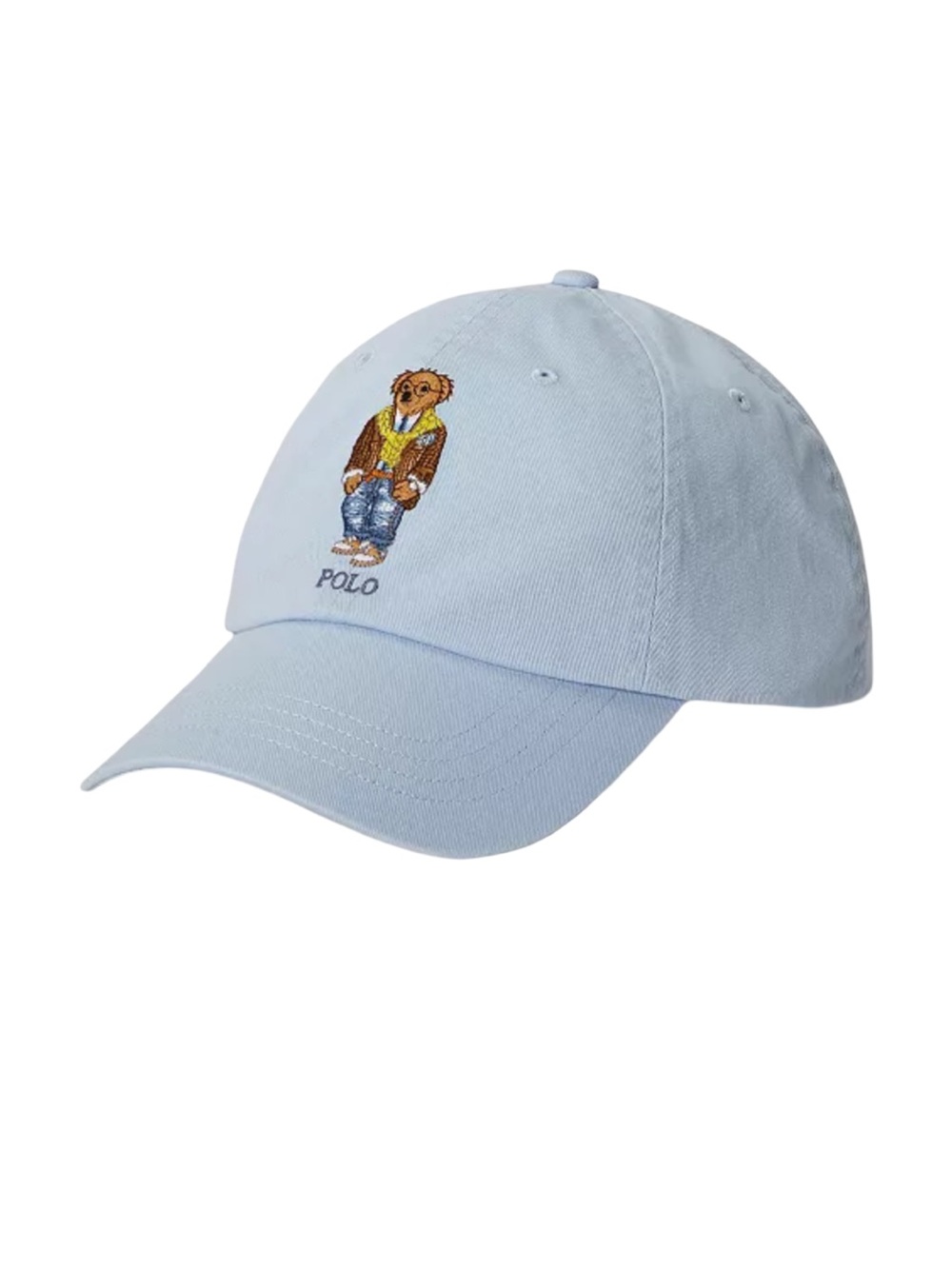New Polo by Ralph Lauren Novelty Ball Cap in Blue Bear Embroidered One Size